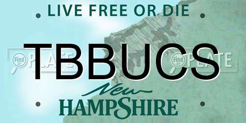 TBBUCS New Hampshire License Plate