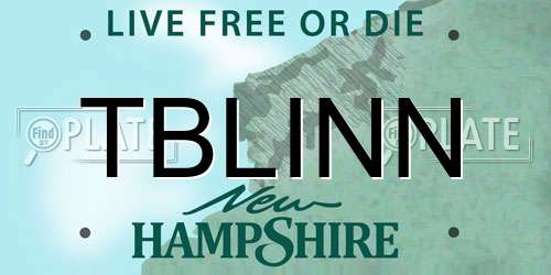 TBLINN New Hampshire License Plate