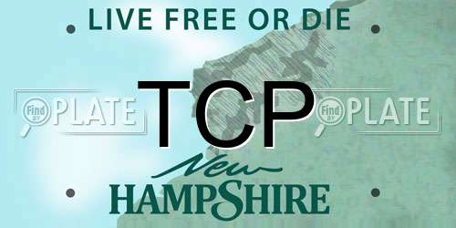 TCP New Hampshire License Plate