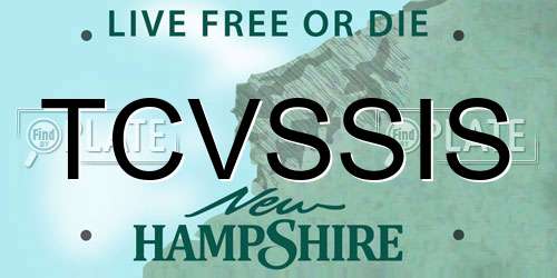 TCVSSIS New Hampshire License Plate