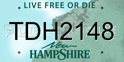 TDH2148 New Hampshire License Plate