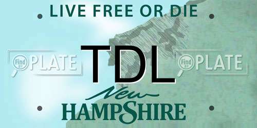 TDL New Hampshire License Plate