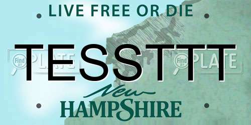 TESSTTT New Hampshire License Plate
