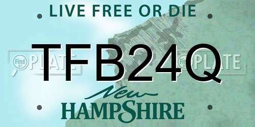 TFB24Q New Hampshire License Plate
