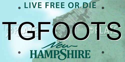 TGFOOTS New Hampshire License Plate