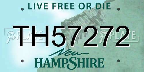 TH57272 New Hampshire License Plate