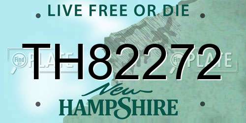 TH82272 New Hampshire License Plate