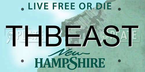 THBEAST New Hampshire License Plate