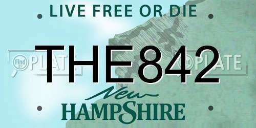THE842 New Hampshire License Plate