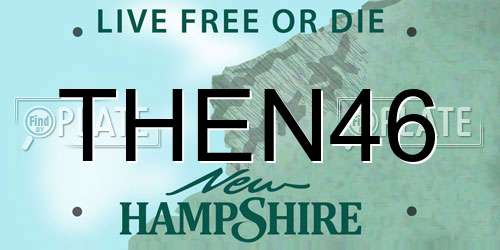 THEN46 New Hampshire License Plate