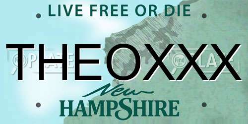 THEOXXX New Hampshire License Plate
