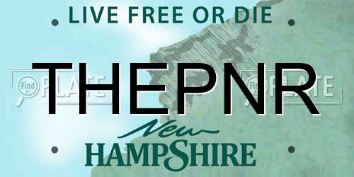 THEPNR New Hampshire License Plate