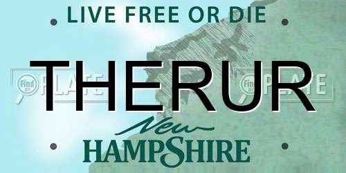 THERUR New Hampshire License Plate