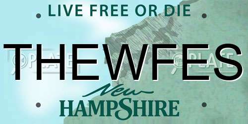 THEWFES New Hampshire License Plate