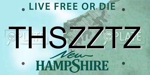 THSZZTZ New Hampshire License Plate