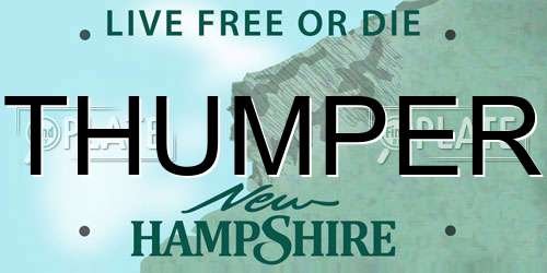 THUMPER New Hampshire License Plate