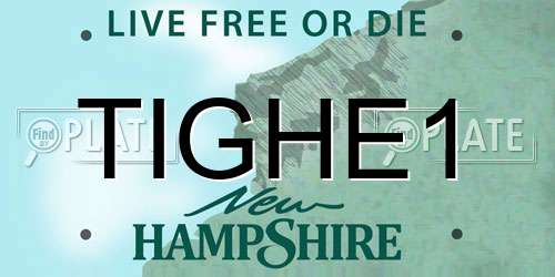 TIGHE1 New Hampshire License Plate