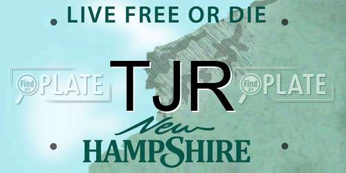 TJR New Hampshire License Plate
