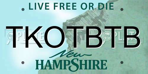 TKOTBTB New Hampshire License Plate
