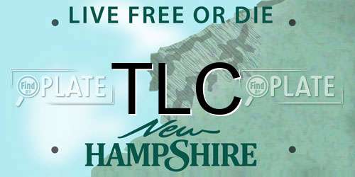 TLC New Hampshire License Plate