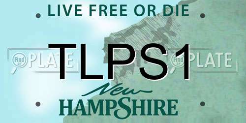 TLPS1 New Hampshire License Plate