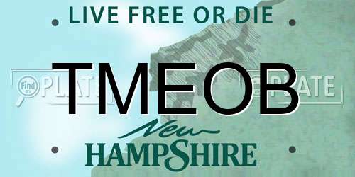 TMEOB New Hampshire License Plate