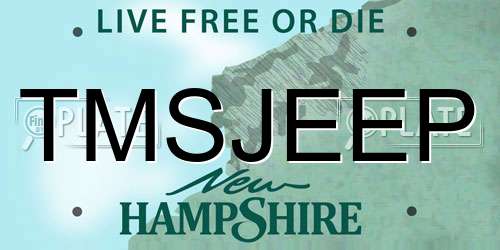 TMSJEEP New Hampshire License Plate
