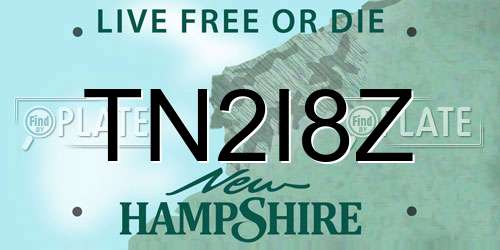 TN2I8Z New Hampshire License Plate