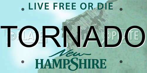 TORNADO New Hampshire License Plate