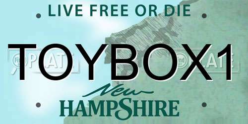 TOYBOX1 New Hampshire License Plate