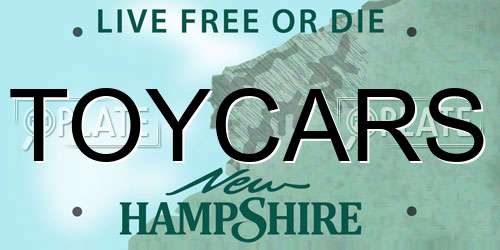 TOYCARS New Hampshire License Plate