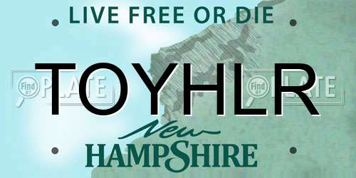 TOYHLR New Hampshire License Plate