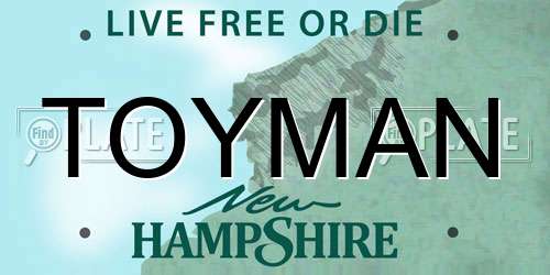 TOYMAN New Hampshire License Plate