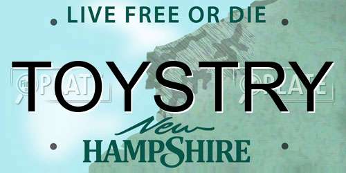 TOYSTRY New Hampshire License Plate
