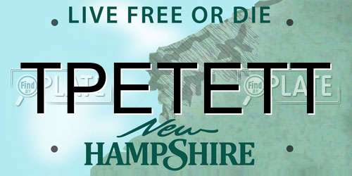 TPETETT New Hampshire License Plate