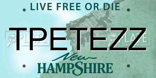 TPETEZZ New Hampshire License Plate