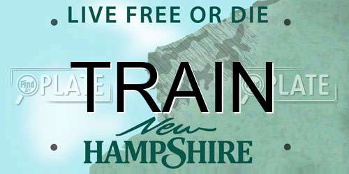 TRAIN New Hampshire License Plate