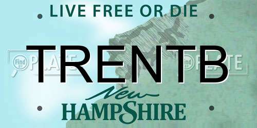 TRENTB New Hampshire License Plate
