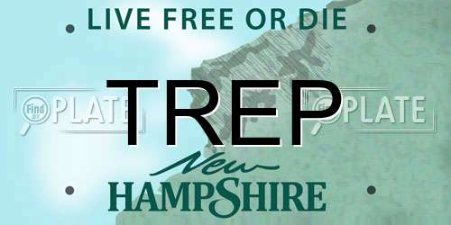 TREP New Hampshire License Plate