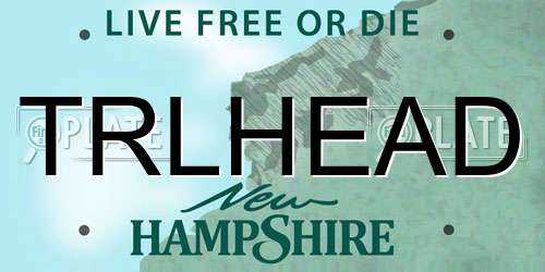 TRLHEAD New Hampshire License Plate