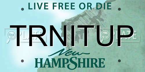 TRNITUP New Hampshire License Plate