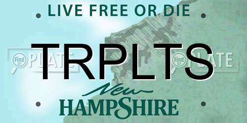 TRPLTS New Hampshire License Plate