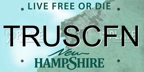 TRUSCFN New Hampshire License Plate