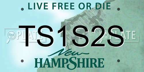 TS1S2S New Hampshire License Plate