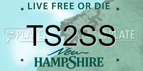 TS2SS New Hampshire License Plate