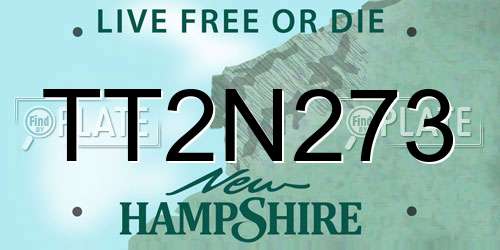 TT2N273 New Hampshire License Plate