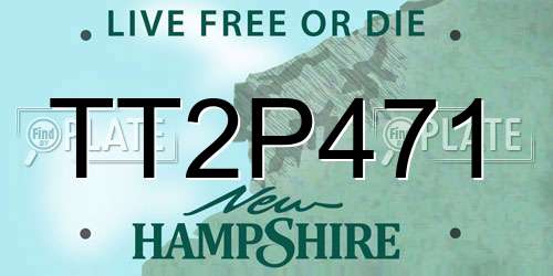 TT2P471 New Hampshire License Plate