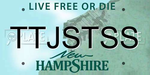 TTJSTSS New Hampshire License Plate
