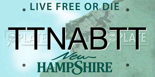TTNABTT New Hampshire License Plate