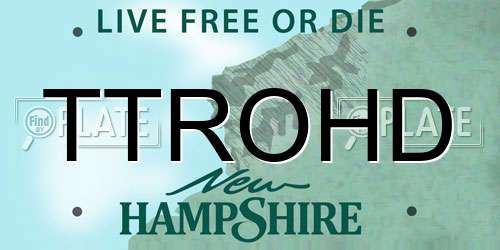 TTROHD New Hampshire License Plate